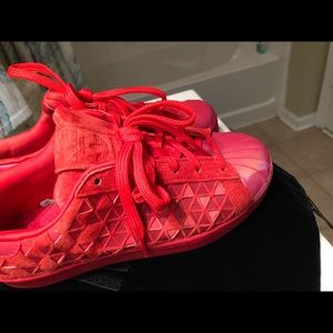 Adidas shell too hologram red